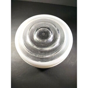 Ceiling Light Lamp Shade Clear Satin Frosted Vintage Fitter 6"